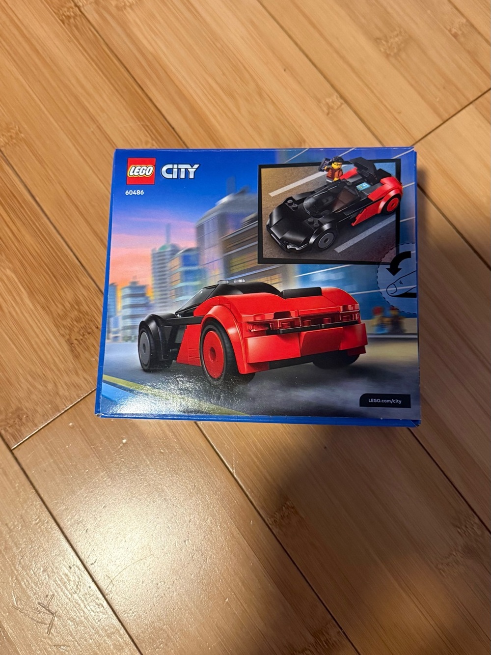 Lego City Red and Black Race Car Set